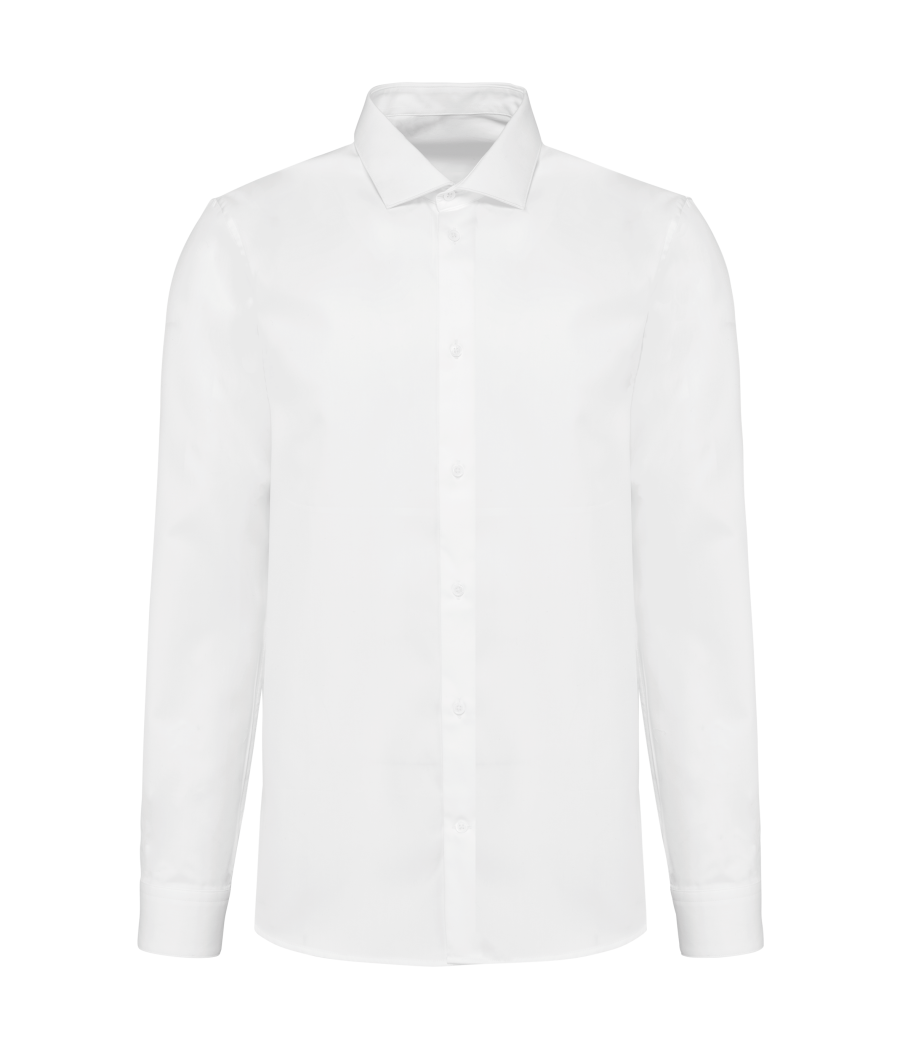 Chemise popeline manches longues homme