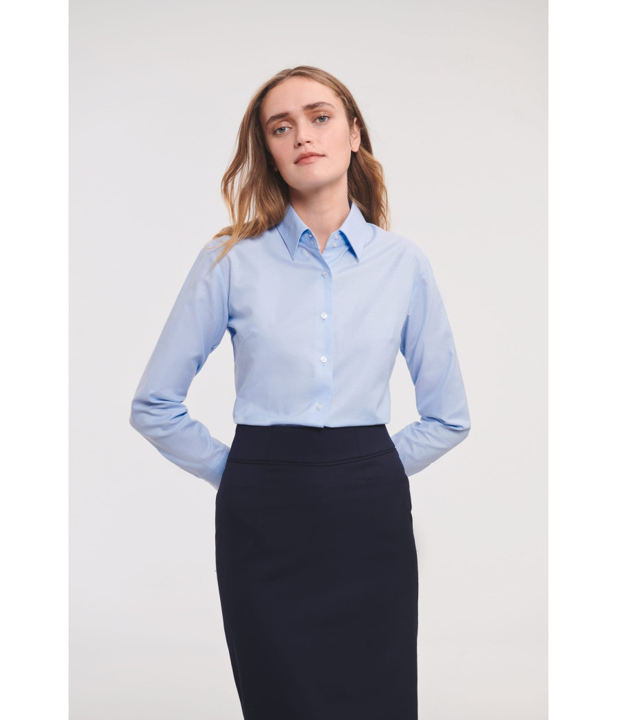 Chemise femme manches longues Oxford