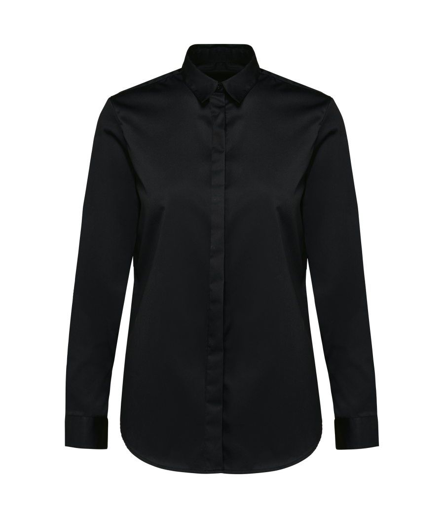 Chemise twill manches longues femme