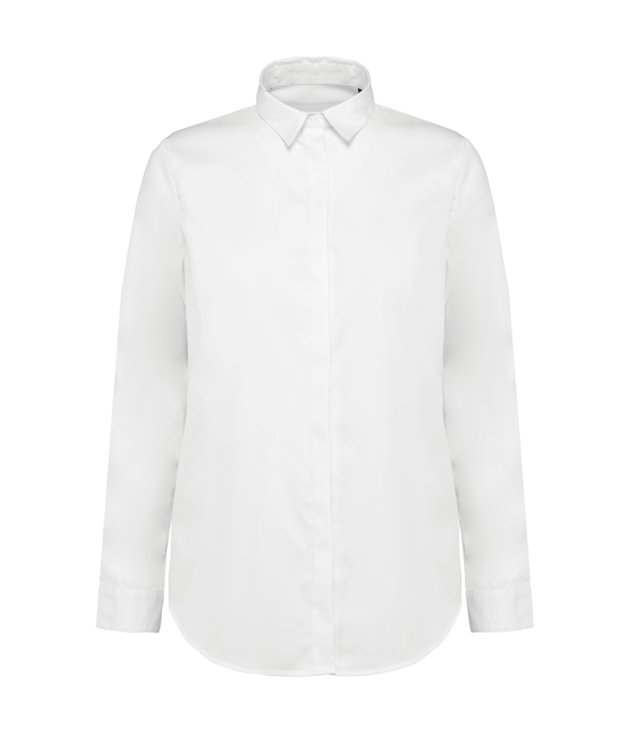 Chemise twill manches longues femme