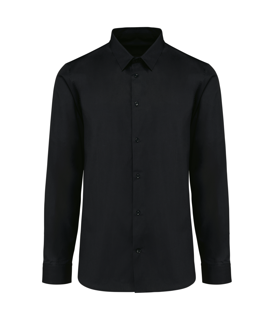 Chemise popeline manches longues homme