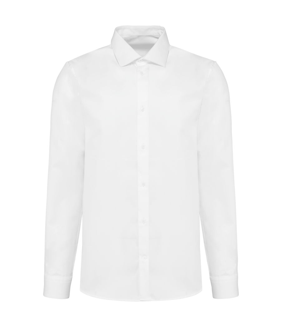 Chemise popeline manches longues homme