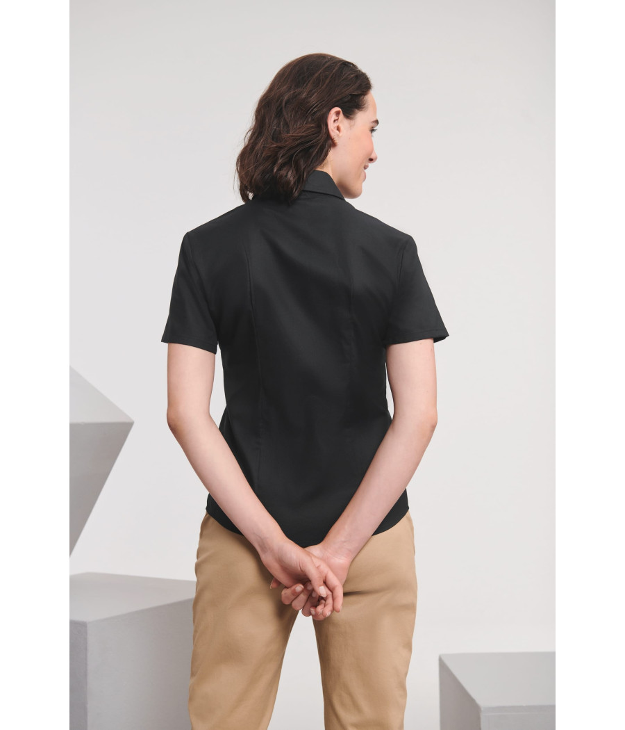 Chemise femme manches courtes Oxford