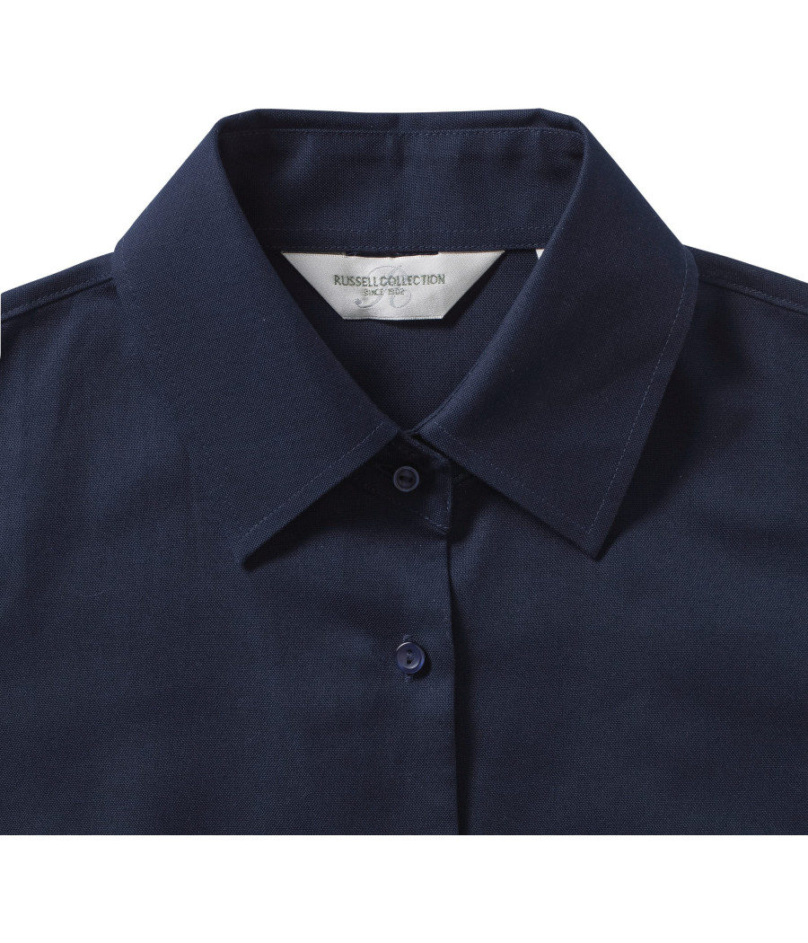 Chemise femme manches courtes Oxford