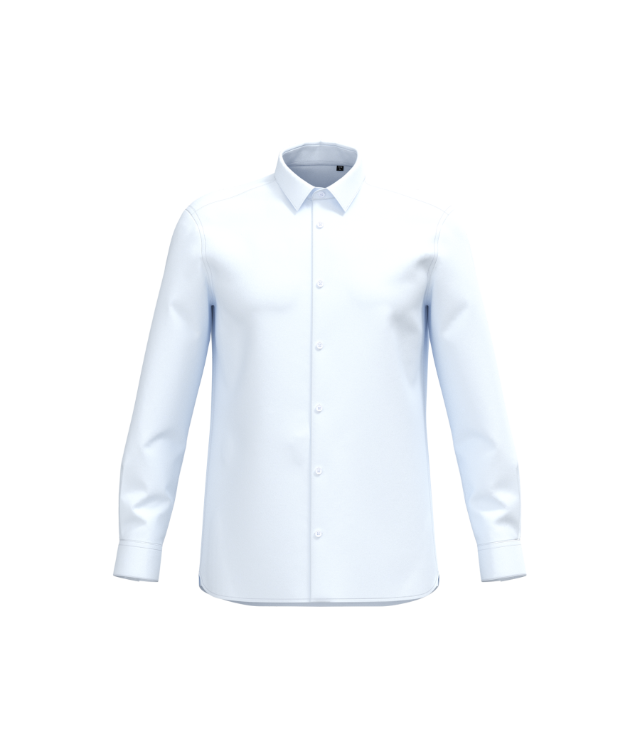 Chemise popeline en coton Supima® homme