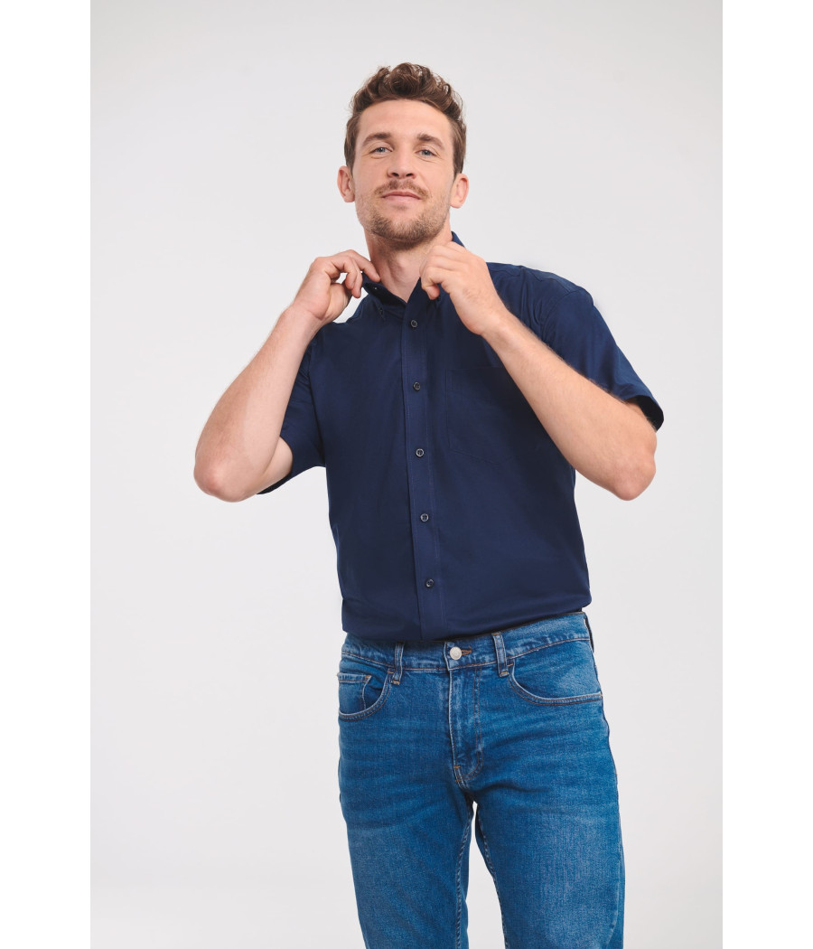 Chemise homme manches courtes Oxford