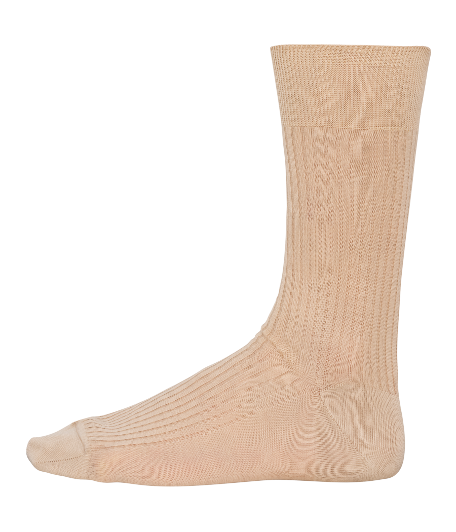 Chaussettes coton rib 4x2 fil d'Écosse homme