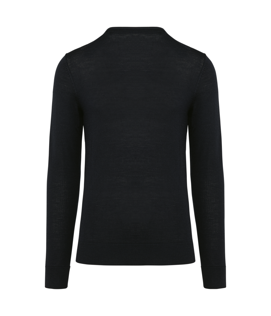 Pull Mérinos col V homme