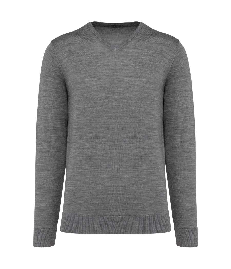 Pull Mérinos col V homme