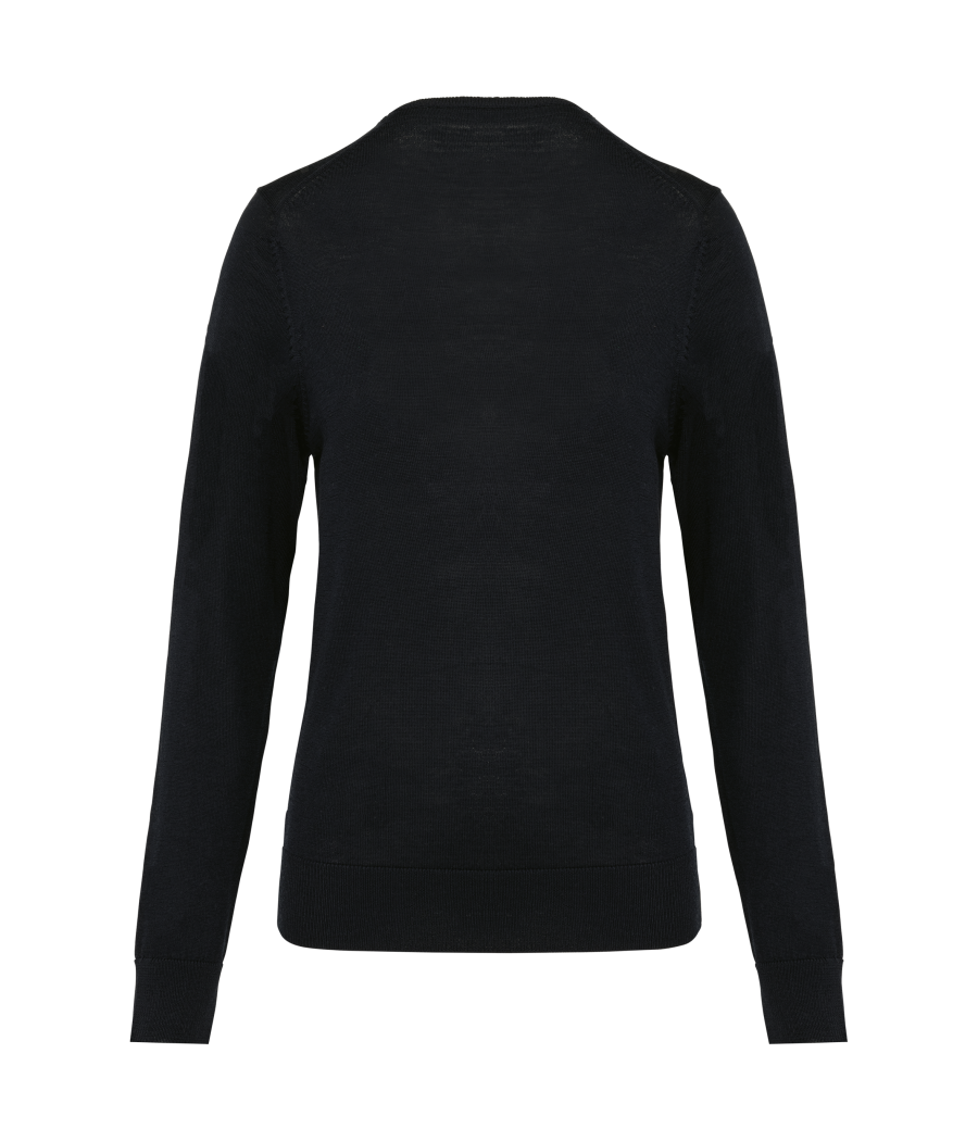 Pull Mérinos col V femme