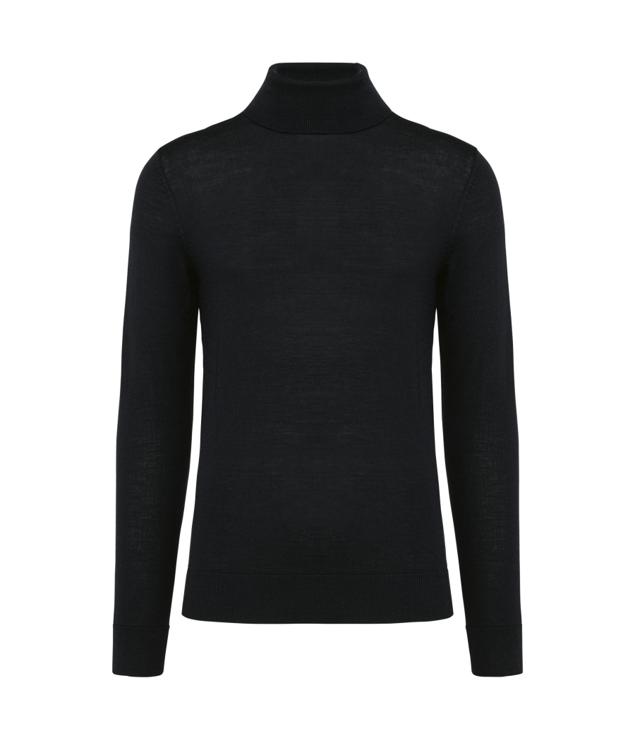 Pull Mérinos col roulé homme