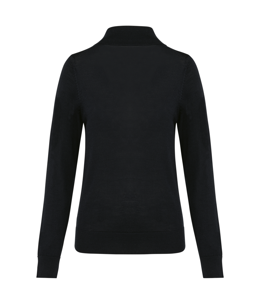 Pull Mérinos col roulé femme