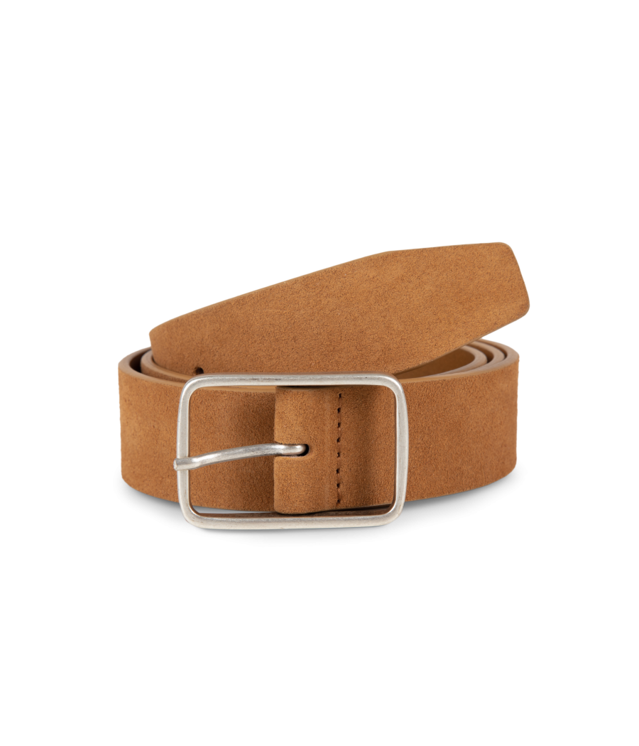 Ceinture cuir  velours homme