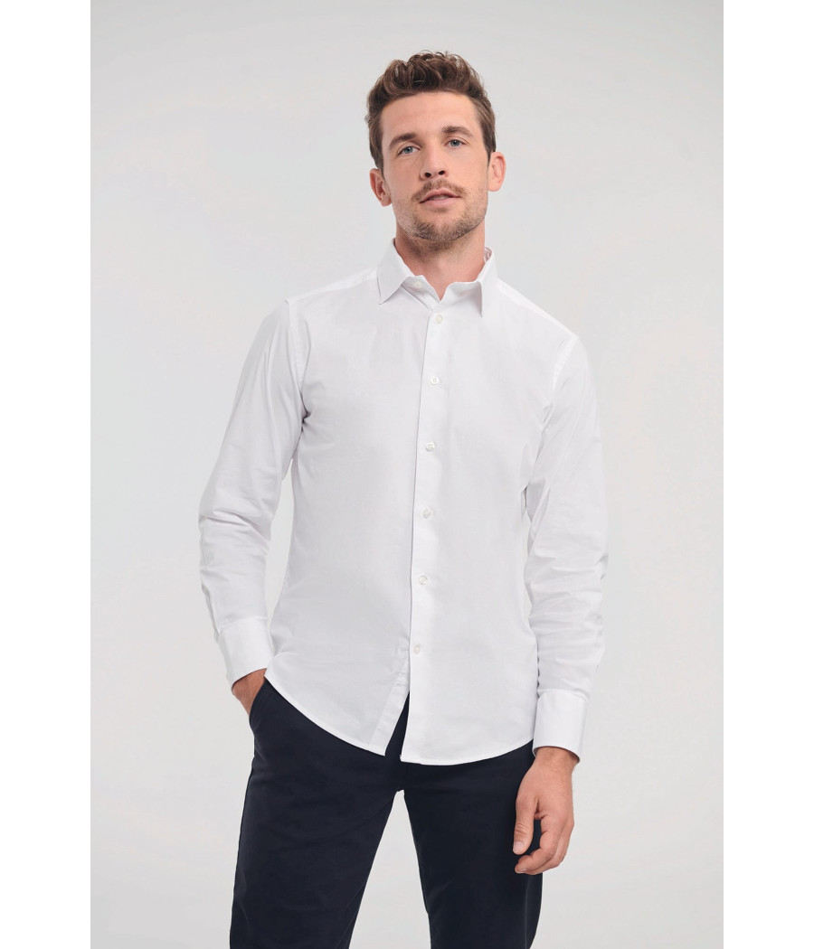 Chemise fittée homme manches longues