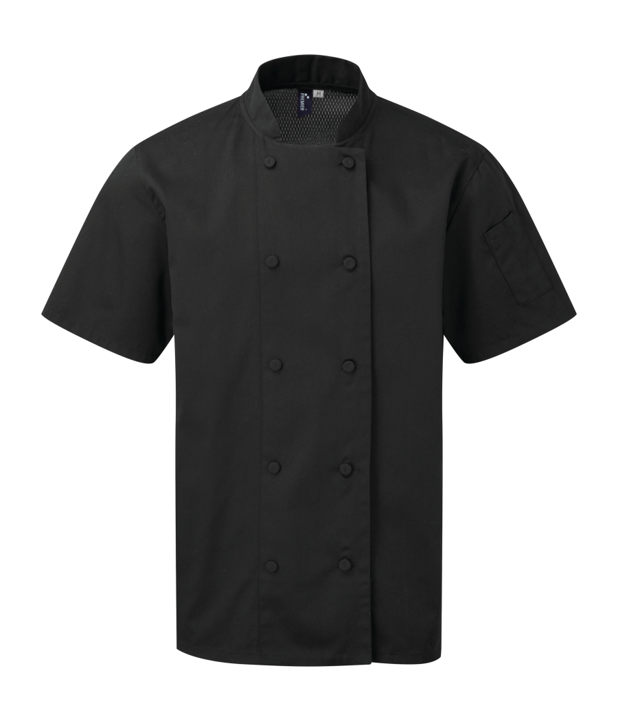 Veste chef cuisinier manches courtes Coolchecker®