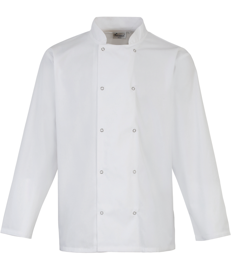 Veste de cuisine manches longues à boutons pression