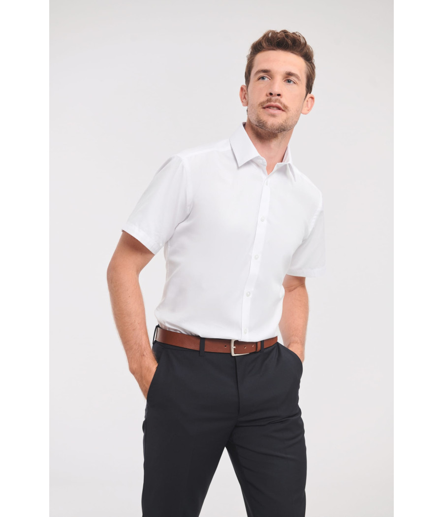 Chemise homme manche courtes à chevrons