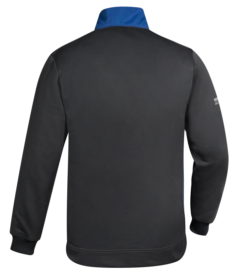 Sweat-shirt col zippé unisexe