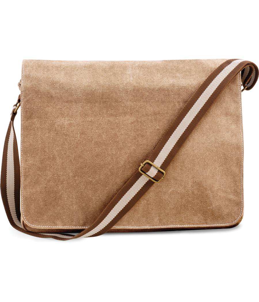 Sac courrier vintage en toile