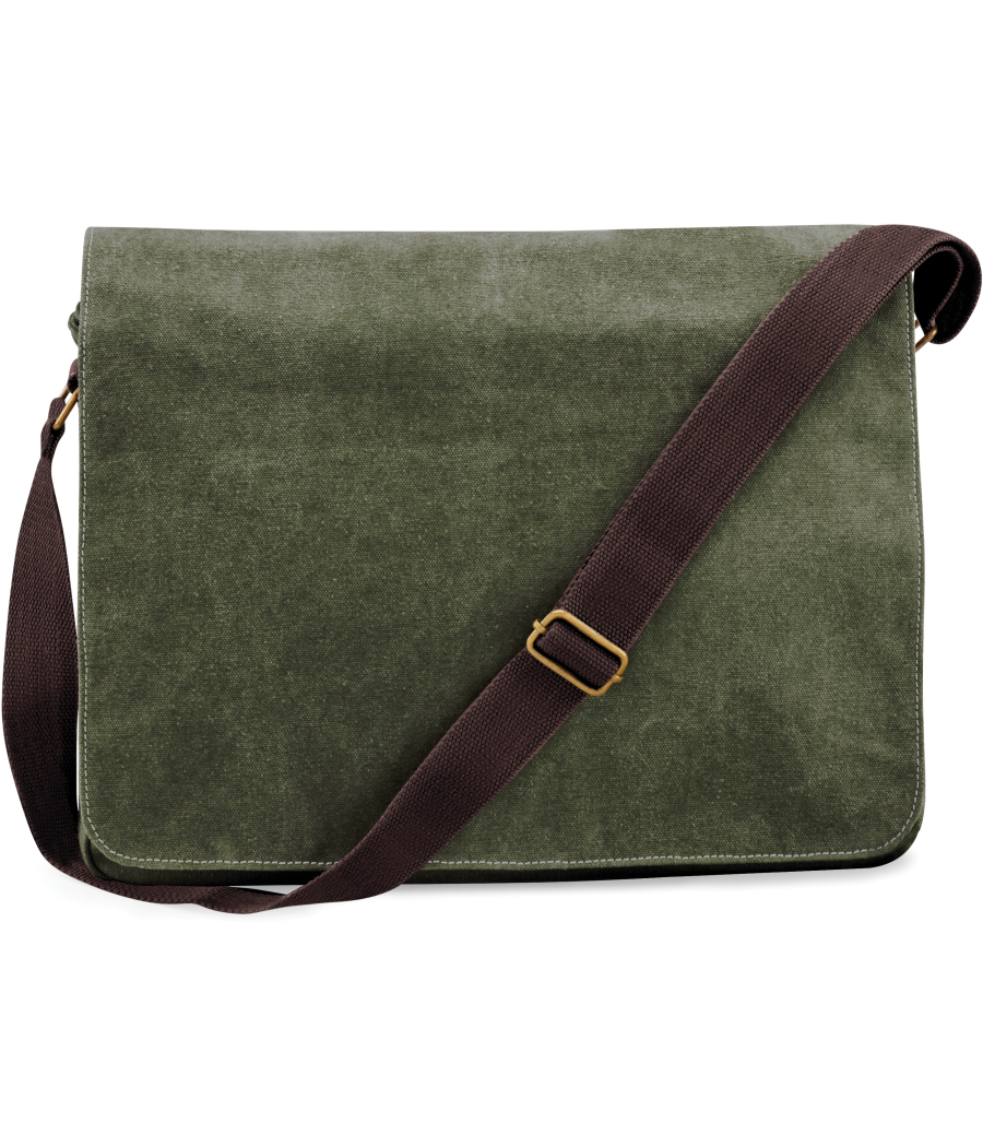 Sac courrier vintage en toile