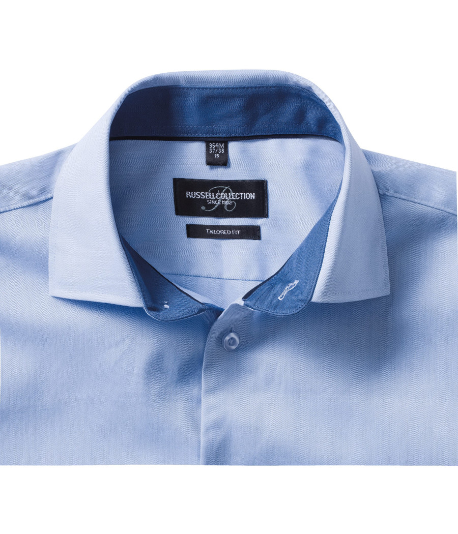 Chemise à motifs chevrons manches longues