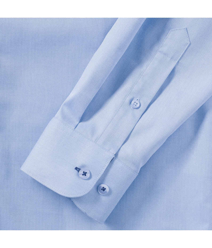 Chemise à motifs chevrons manches longues