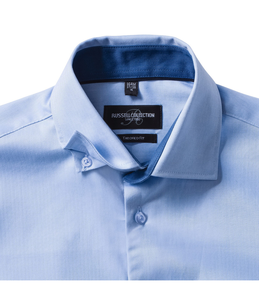 Chemise à motifs chevrons manches longues