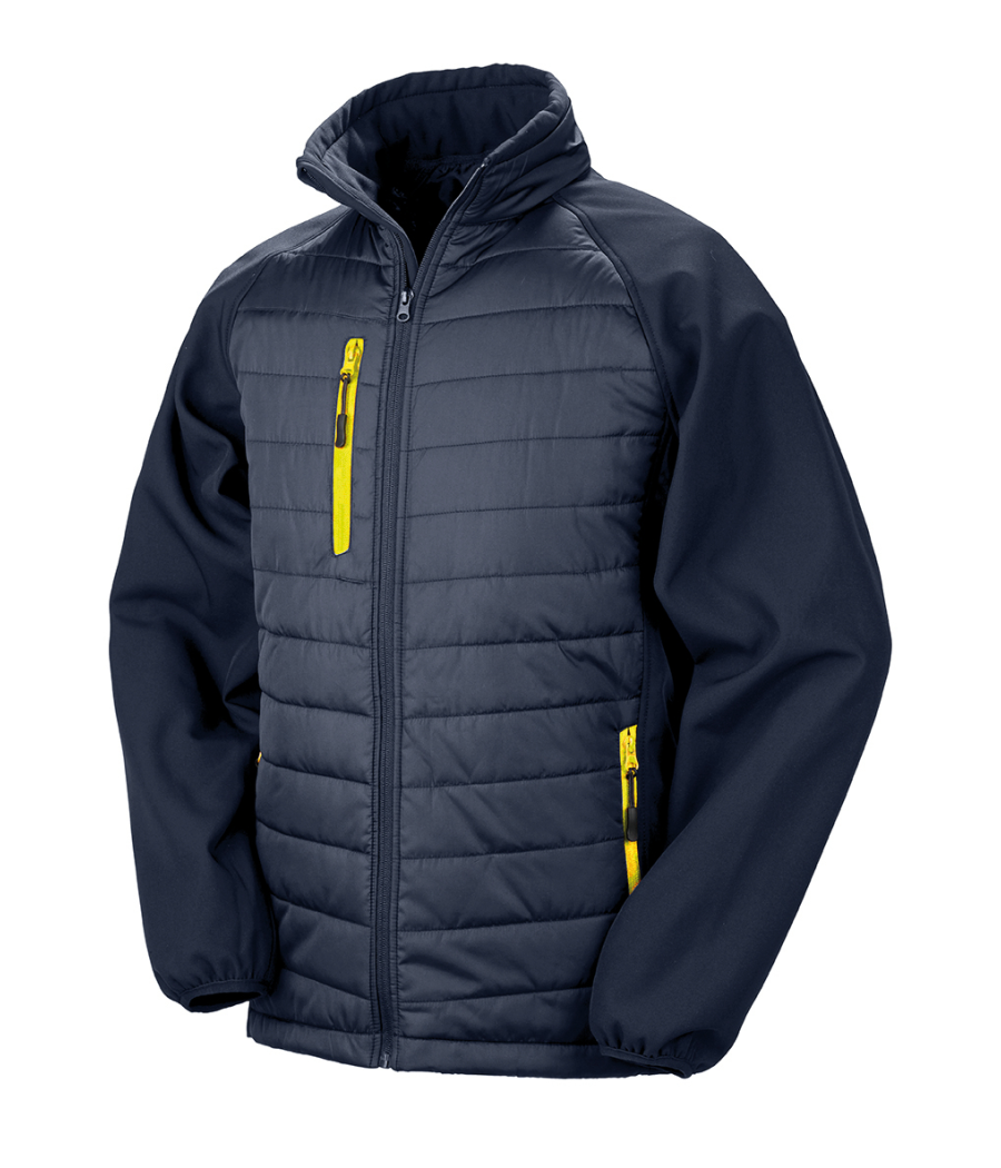 Veste softshell rembourrée black compass recyclée