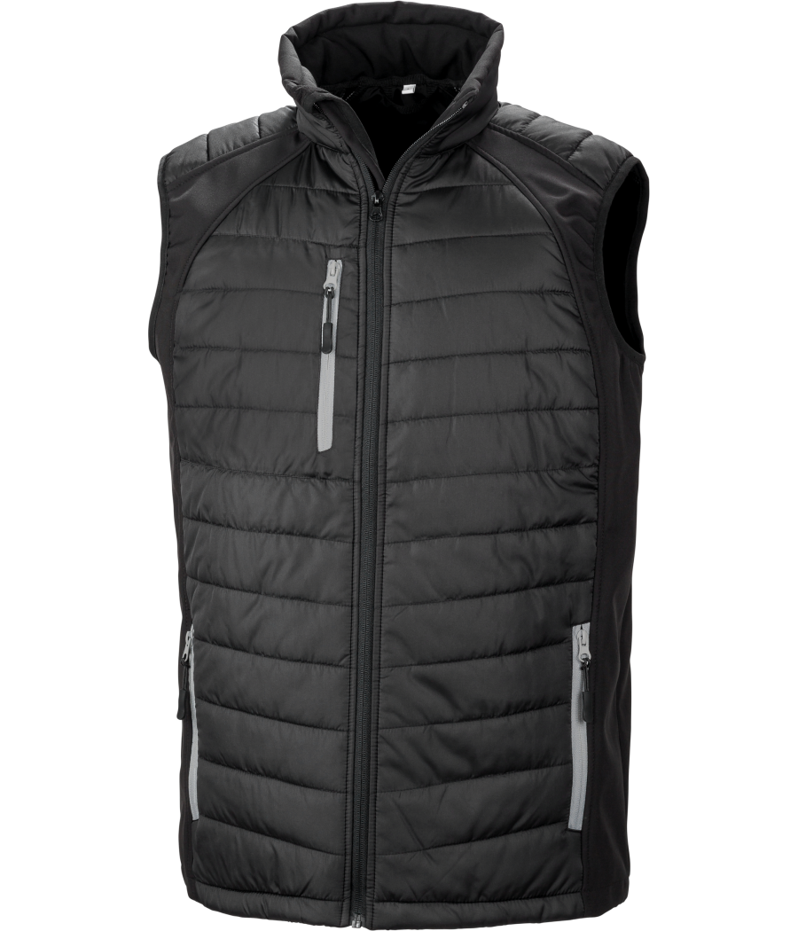 Gilet softshell rembourré black compass recyclé