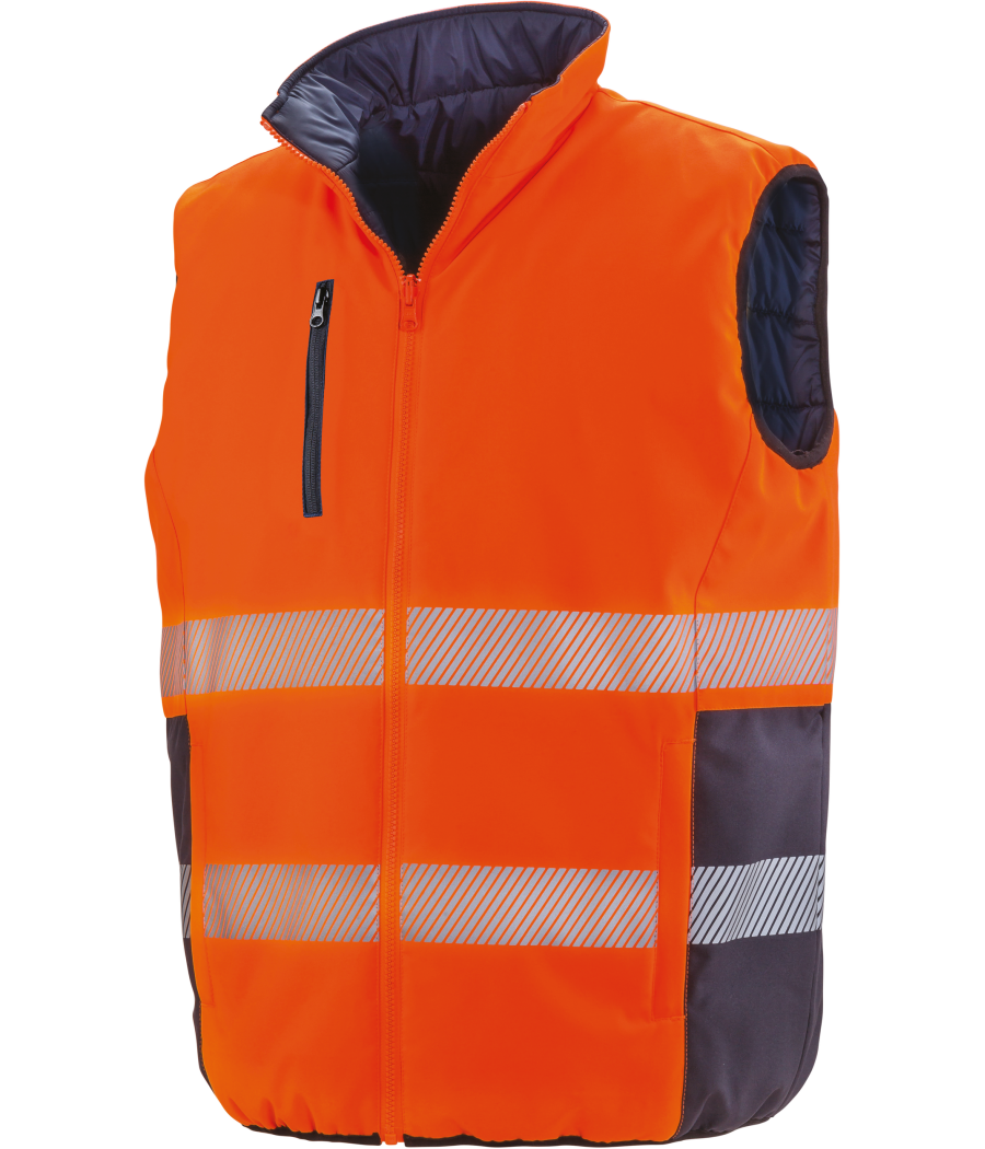 Bodywarmer de sécurité réversible