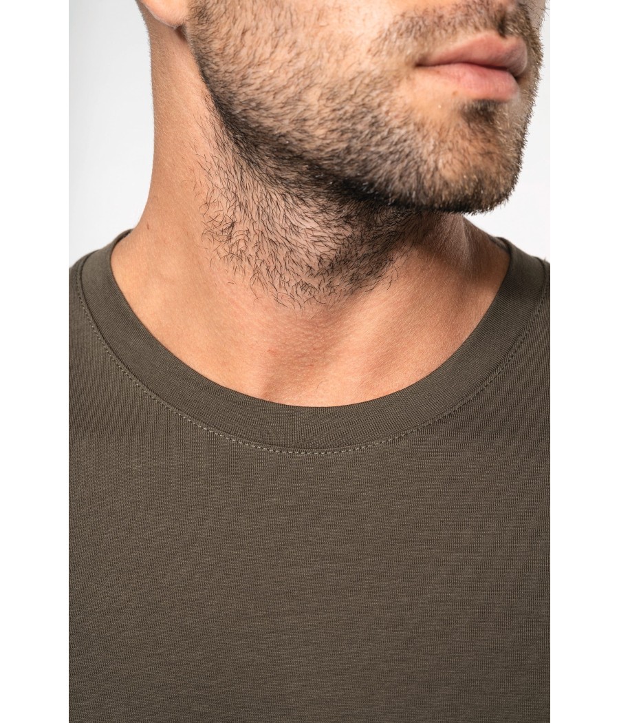 T-shirt col rond manches longues homme