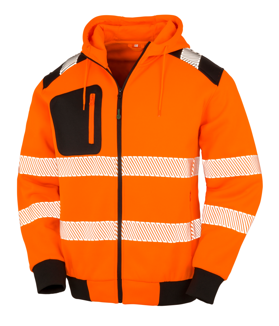 Sweat-shirt à capuche de sécurité recyclé