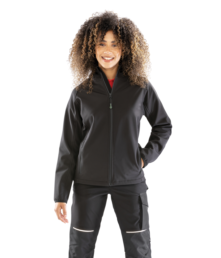 Veste softshell recyclée 3 couches à capuche femme