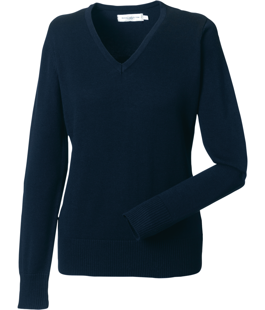 Pullover femme col v
