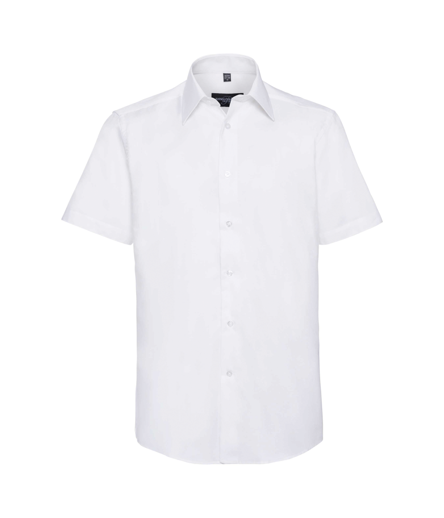 Chemise oxford cintrée manches courtes homme