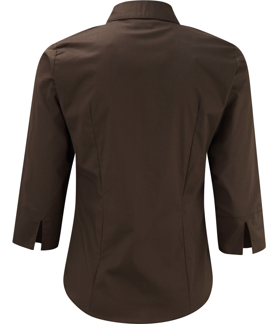 Chemise fittée femme manches 3/4