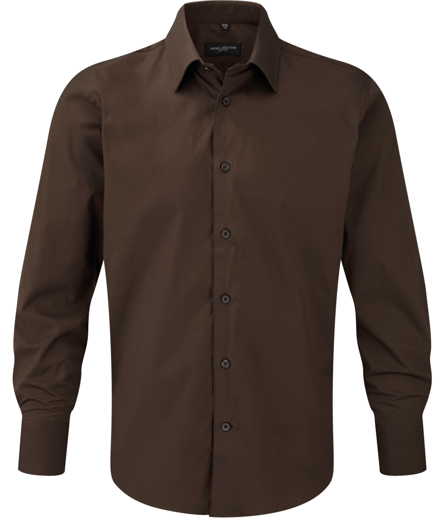 Chemise fittée homme manches longues