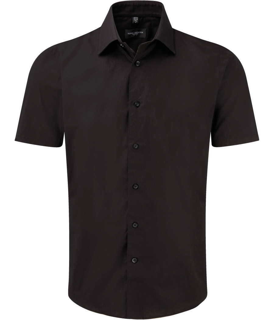 Chemise fittée homme manches courtes