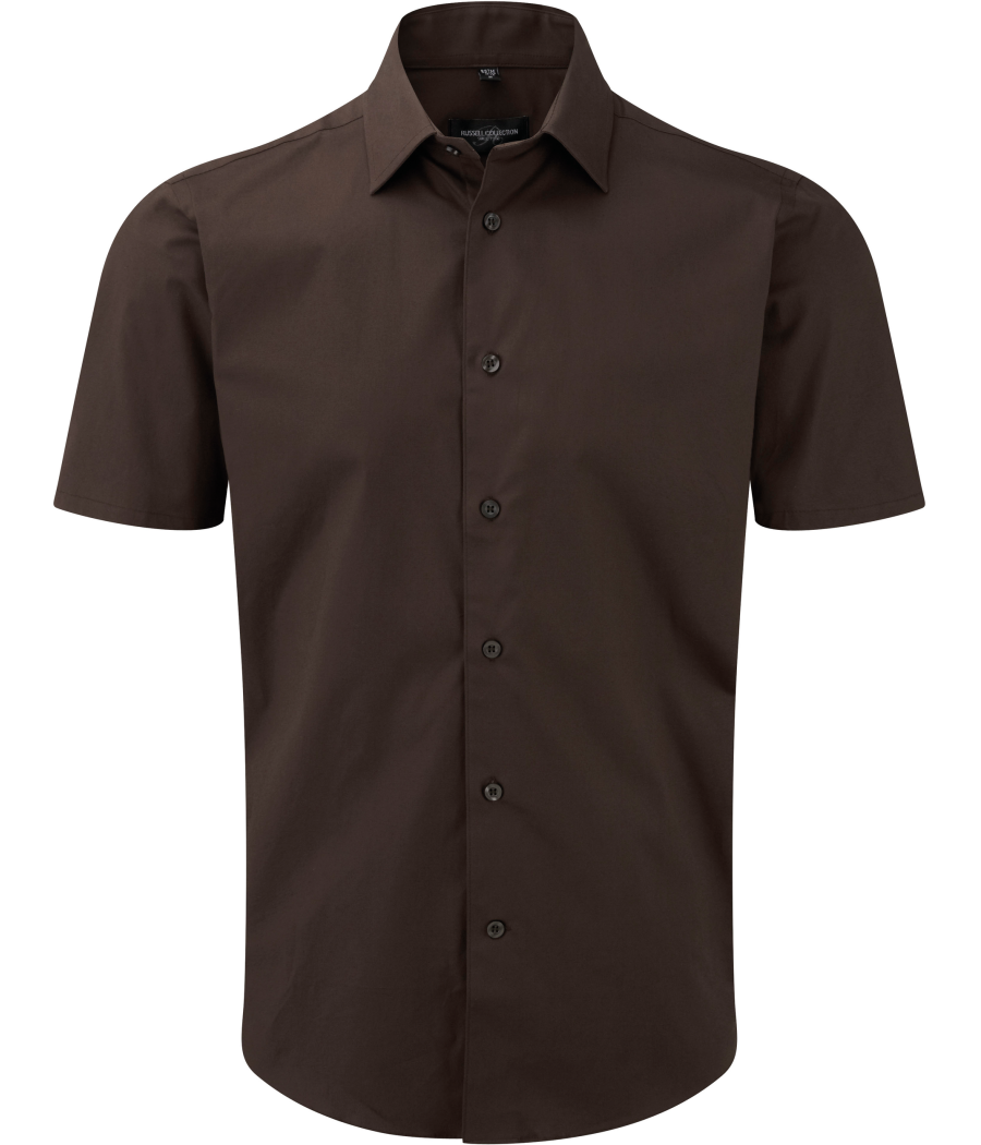 Chemise fittée homme manches courtes