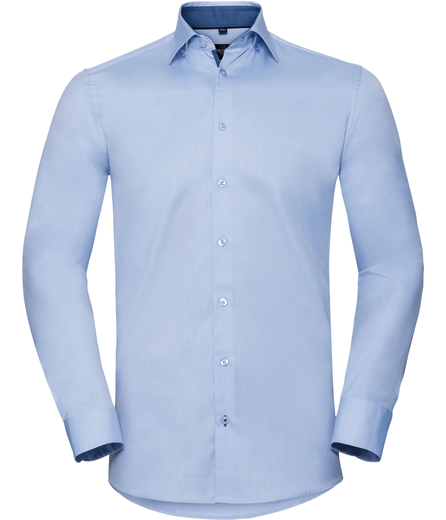 Chemise à motifs chevrons manches longues