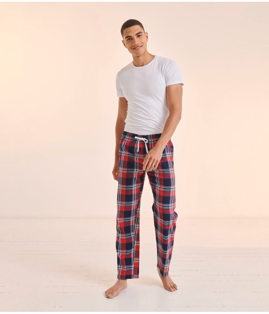 Pantalon homme à motif tartan