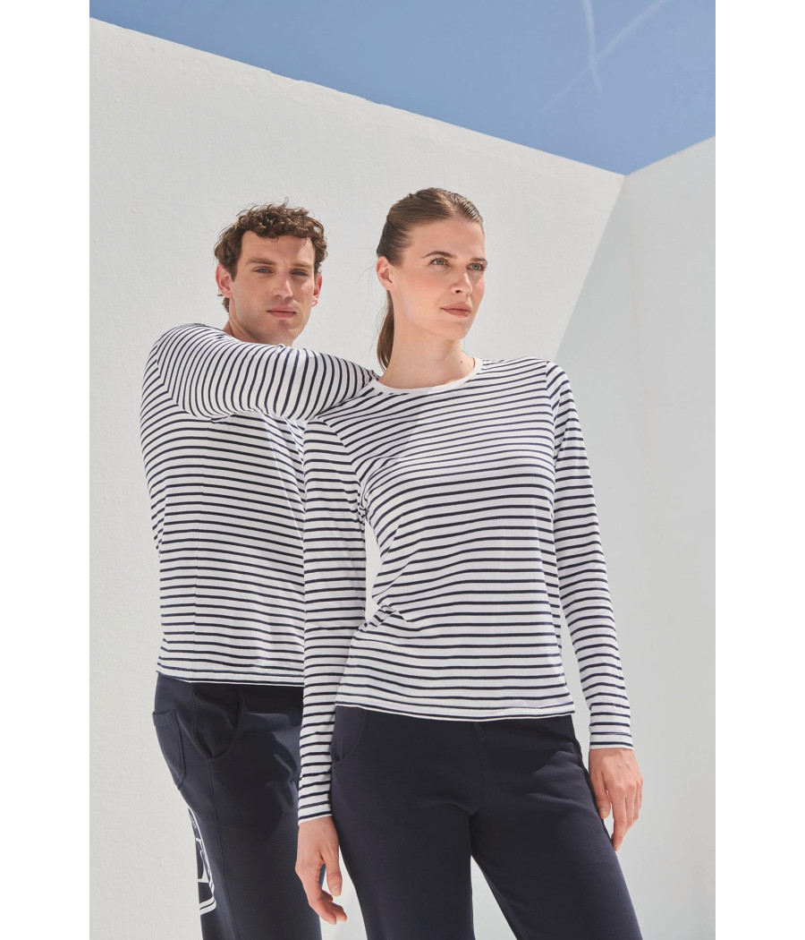 T-shirt rayé manches longues