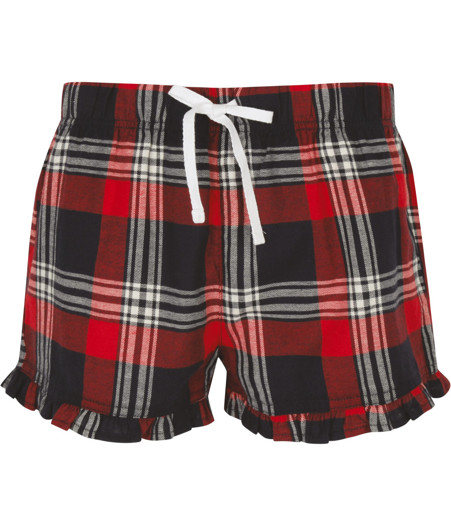 Short femme à motif tartan