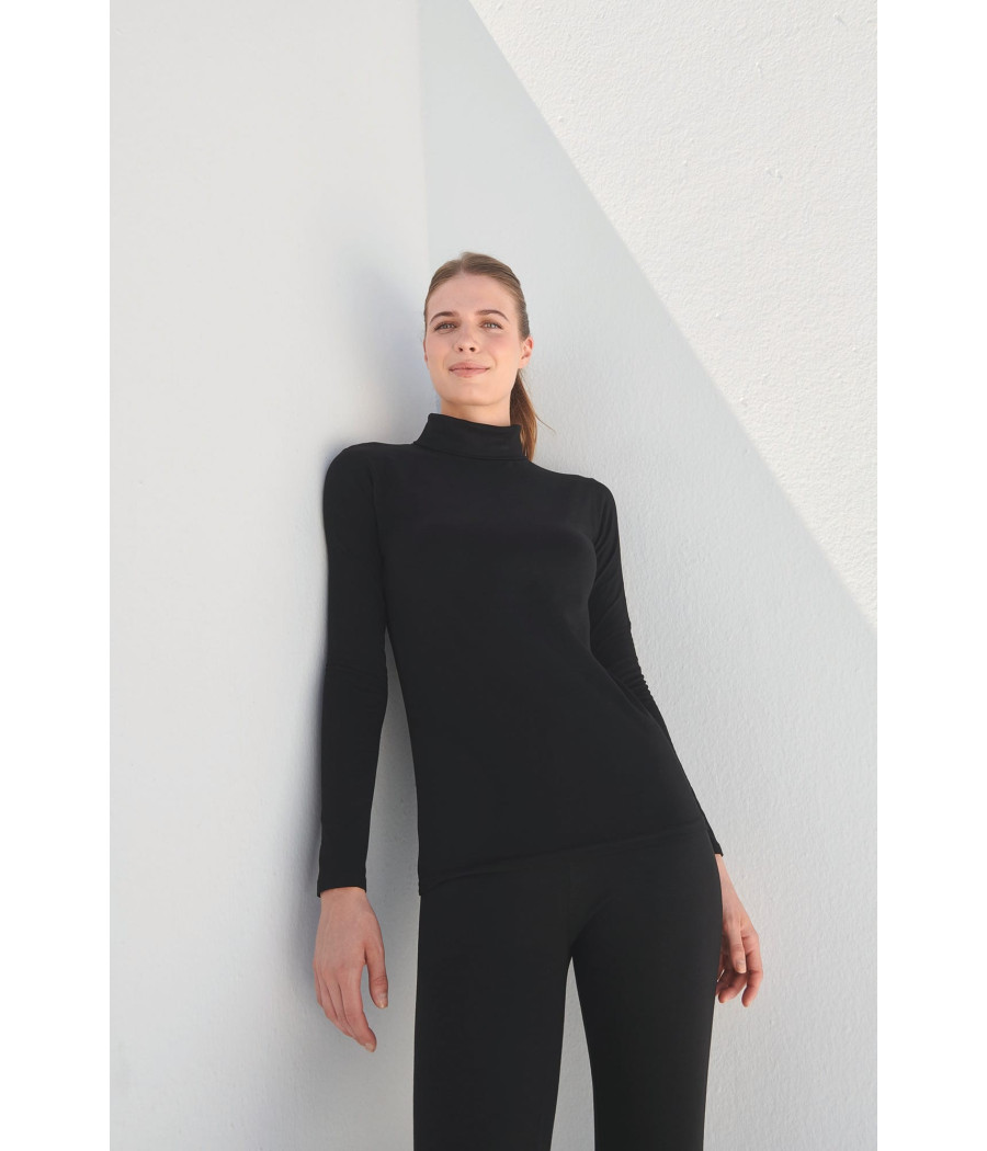 T-shirt Femme col roulé Feel Good