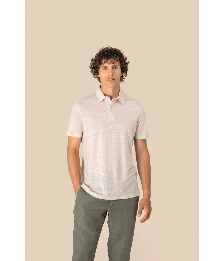 Polo en lin homme