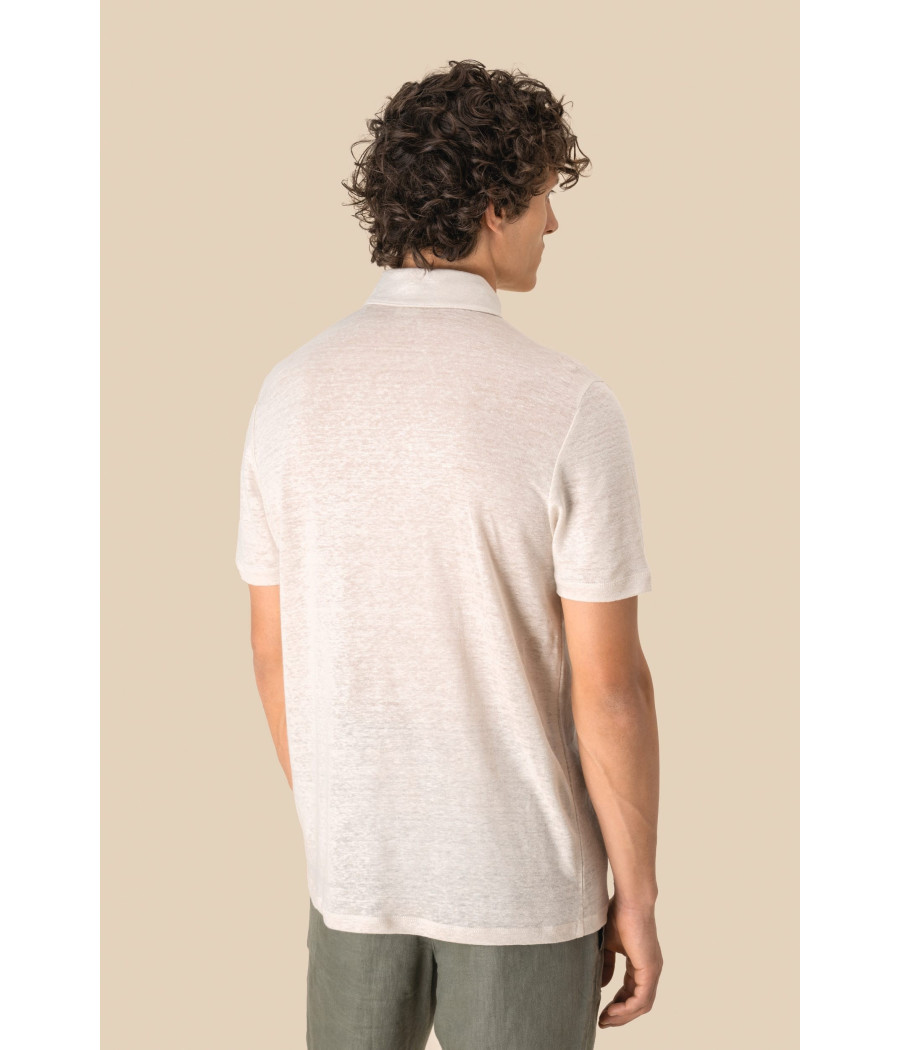 Polo en lin homme