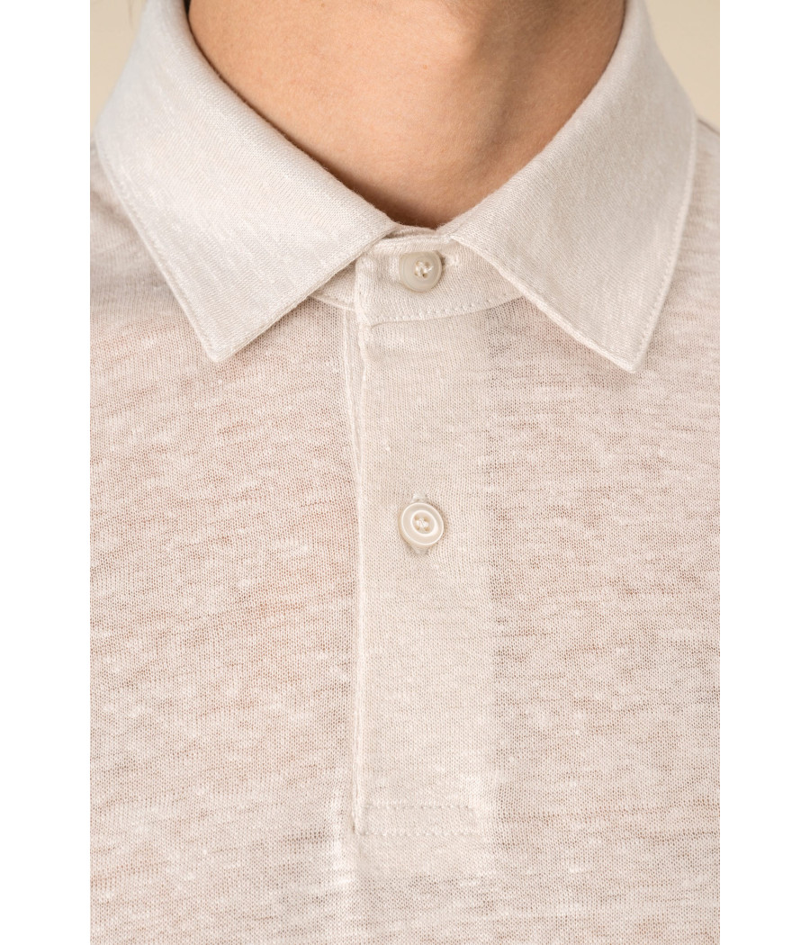 Polo en lin homme