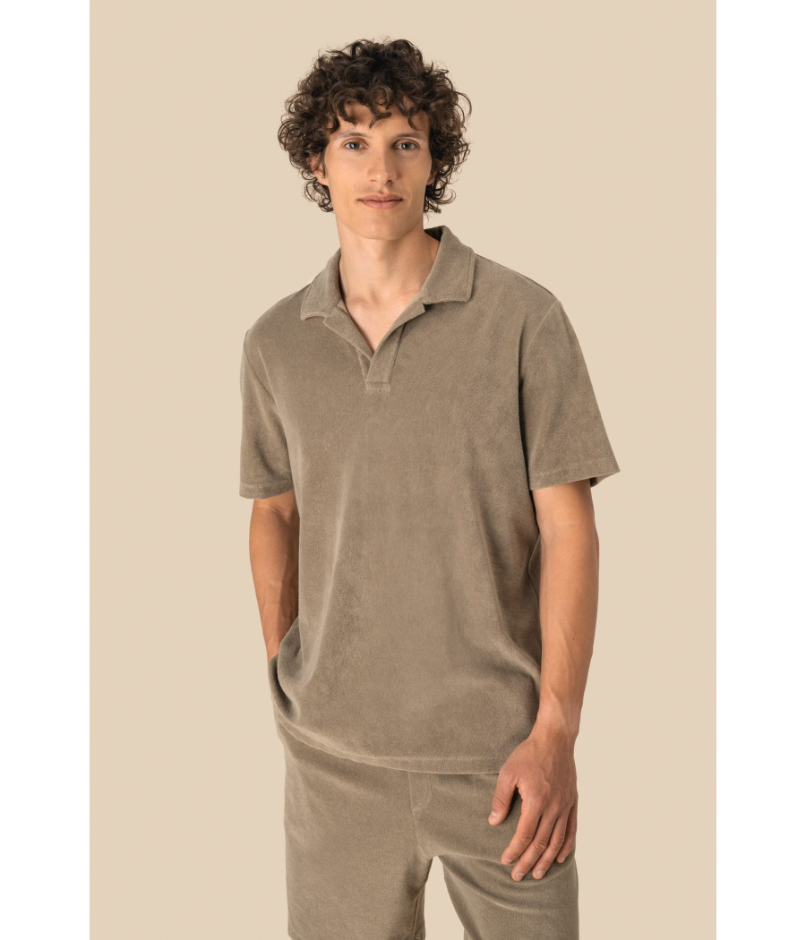 Polo écoresponsable en éponge homme