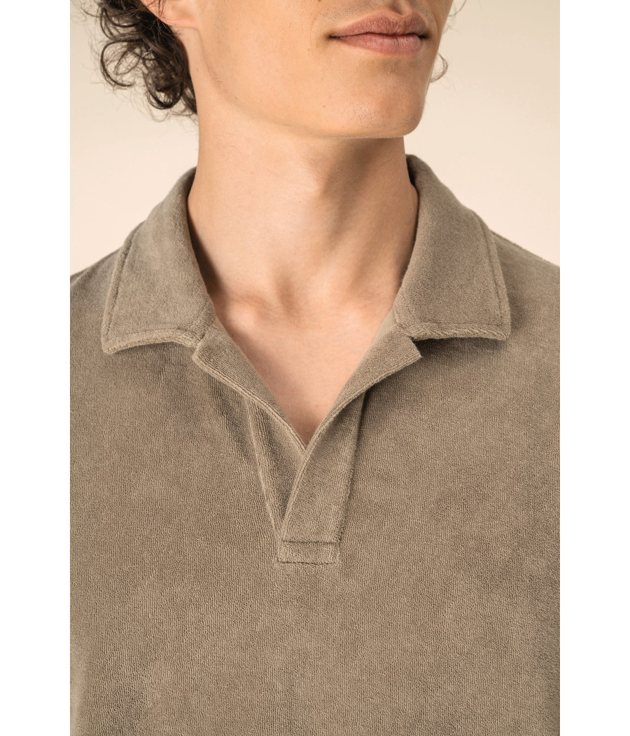 Polo écoresponsable en éponge homme