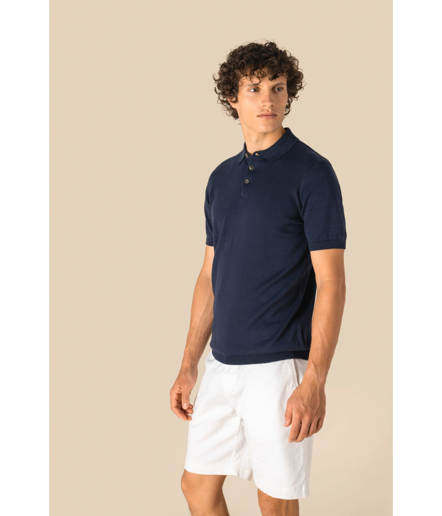 Polo écoresponsable en maille homme